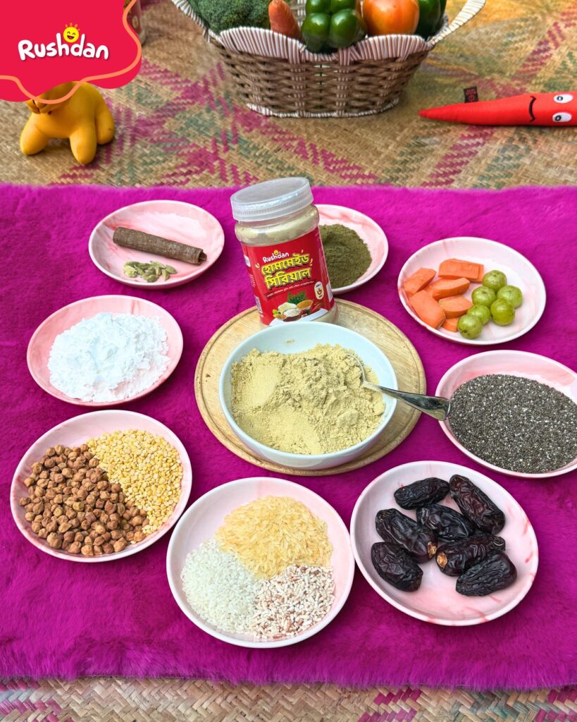 হোমমেইড সিরিয়ালের সব প্রাকৃতিক উপাদান